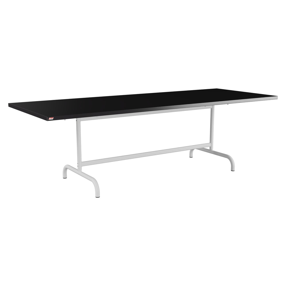 Schaffner Säntis Table repas rabattable 240x90cm – Noir 91 / Gris Argent 78
