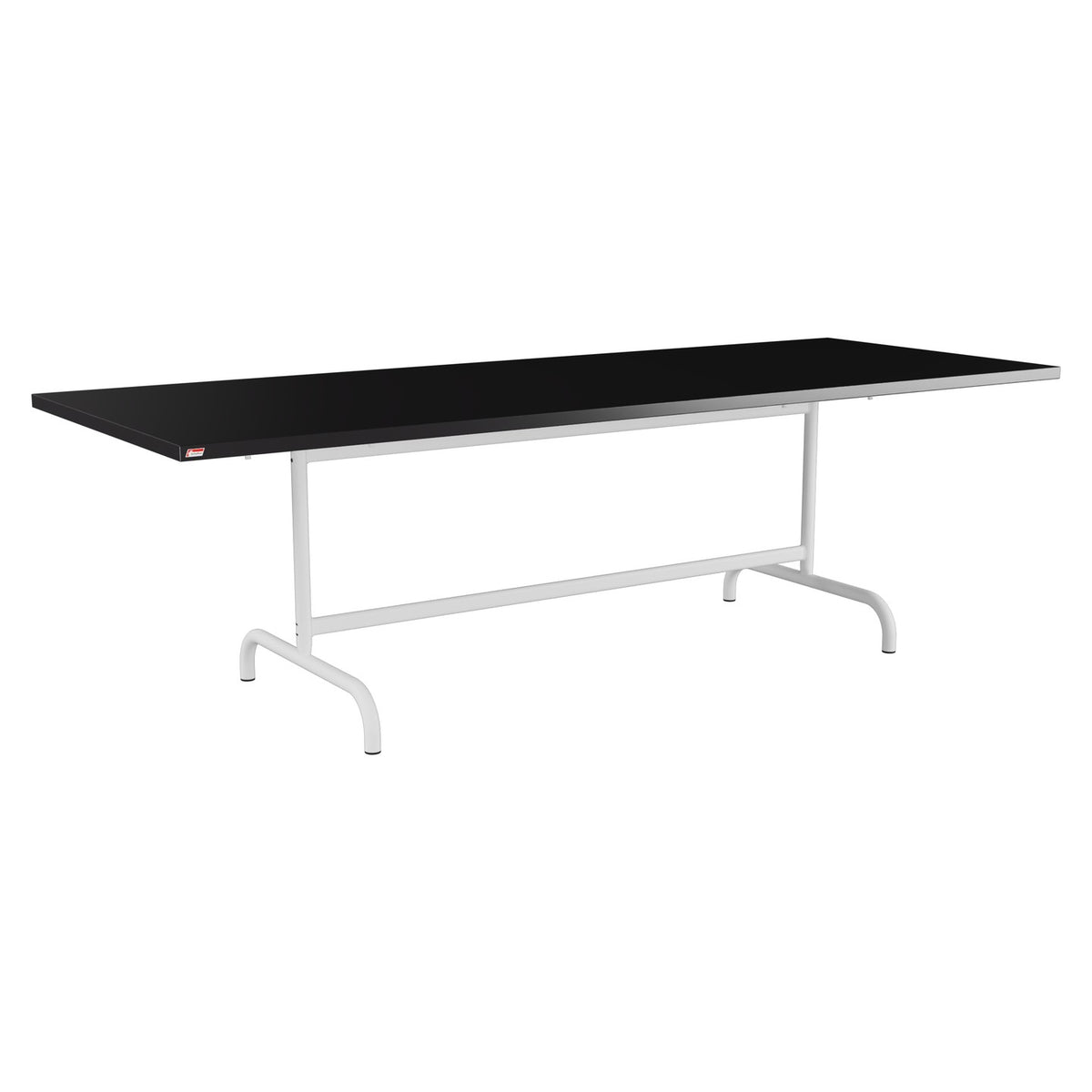 Schaffner Säntis Table repas rabattable 240x90cm – Noir 91 / Blanc 90