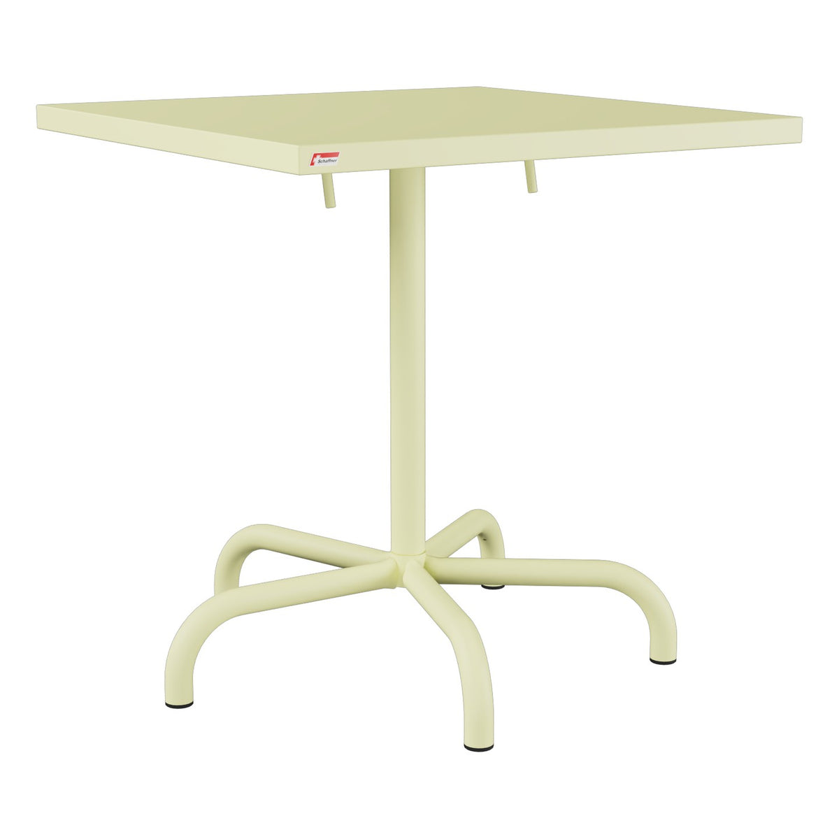 Schaffner Säntis Table repas rabattable 70x70cm – Jaune Buis 18 / Jaune Buis 18