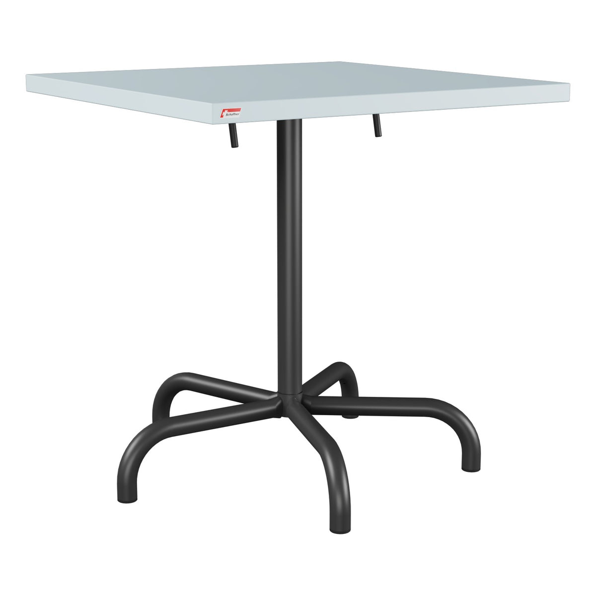 Schaffner Säntis Table repas rabattable 70x70cm – Bleu Pastel 51 / Anthracite 77