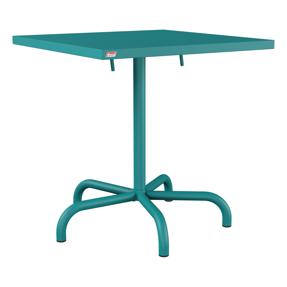 Schaffner Säntis Table repas rabattable 70x70cm – Bleu Kali 56 / Bleu Kali 56