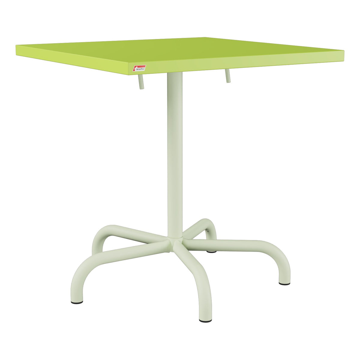 Schaffner Säntis Table repas rabattable 70x70cm – Vert clair 63 / Vert Pastel 64
