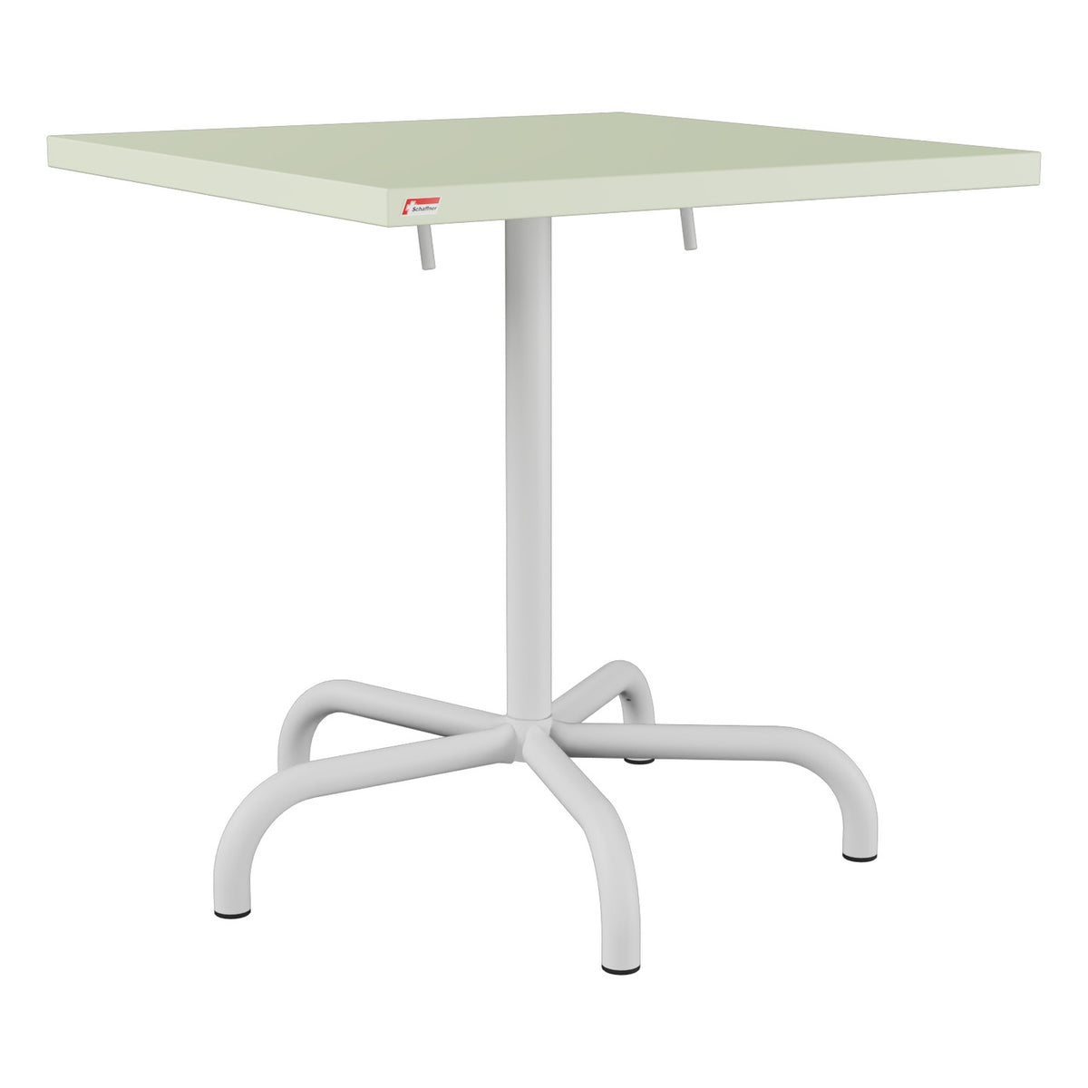 Schaffner Säntis Table repas rabattable 70x70cm – Vert Pastel 64 / Gris Argent 78