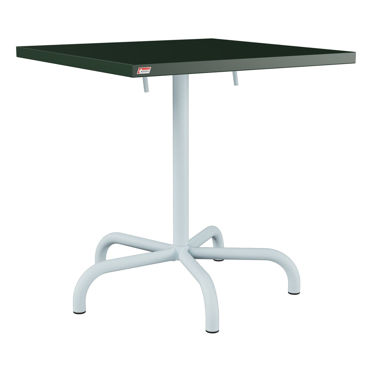 Schaffner Säntis Table repas rabattable 70x70cm – Vert Sapin 66 / Bleu Pastel 51
