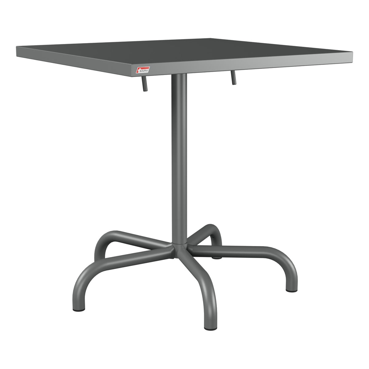 Schaffner Säntis Table repas rabattable 70x70cm – Graphite 73 / Graphite 73