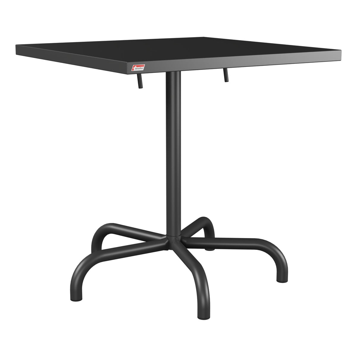 Schaffner Säntis Table repas rabattable 70x70cm – Anthracite 77 / Anthracite 77