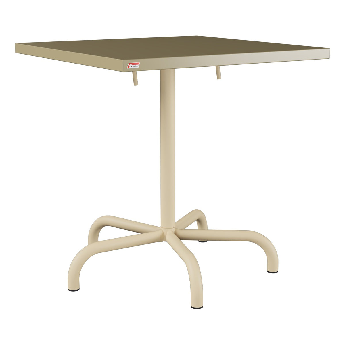 Schaffner Säntis Table repas rabattable 70x70cm – Champagne 85 / Marron Pastel 83