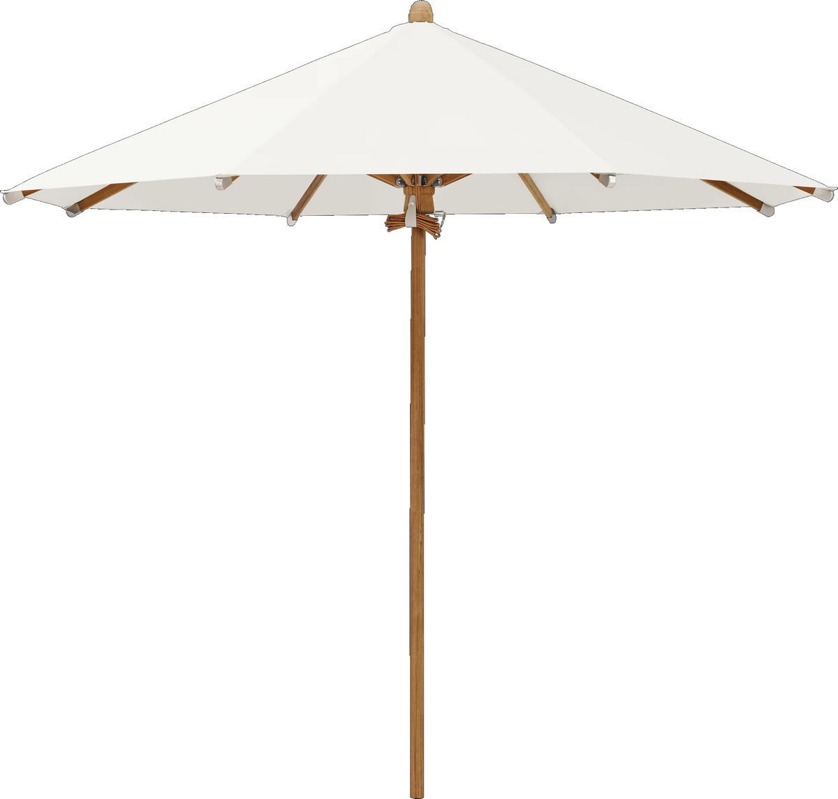 Glatz Parasol TEAKWOOD rond Qualite 4 404 White