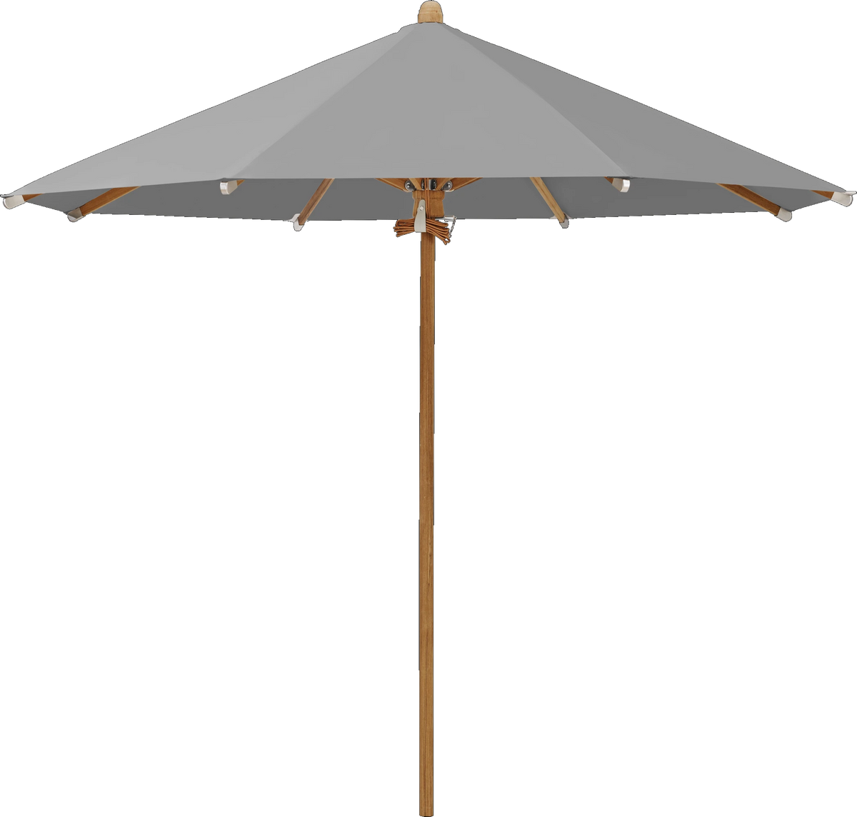 Glatz Parasol TEAKWOOD rond Cat.5 509 Slate
