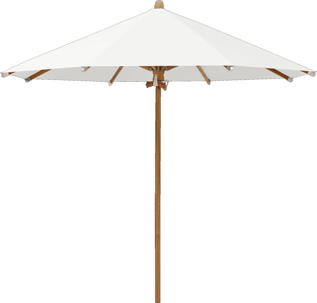 Glatz Parasol TEAKWOOD rond Cat.5 510 White