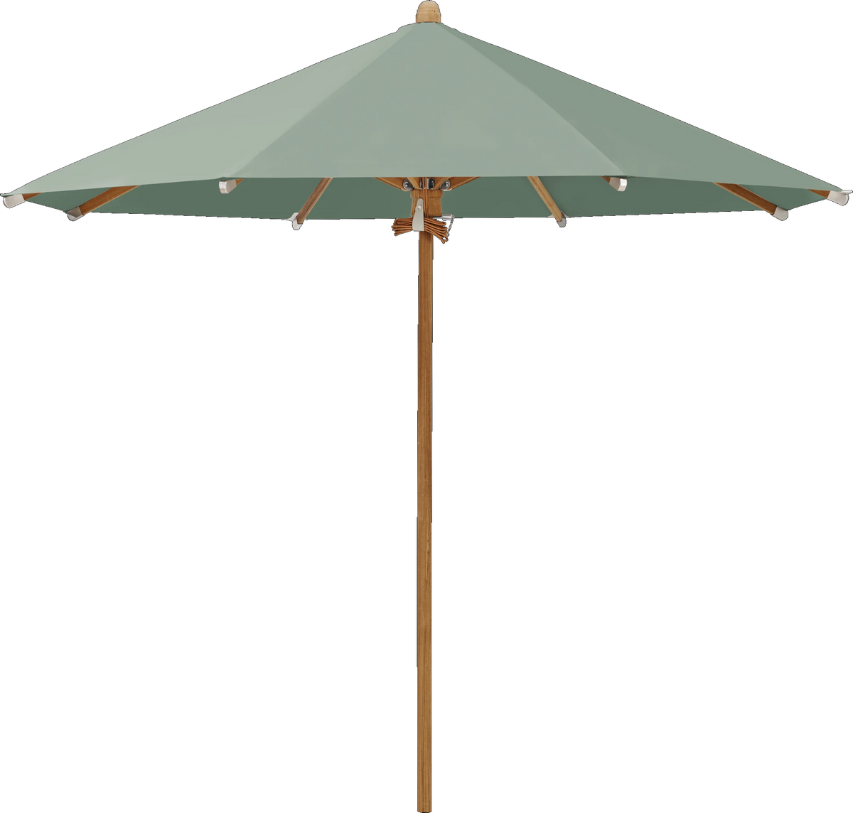 Glatz Parasol TEAKWOOD rond Cat.5 588 Olive