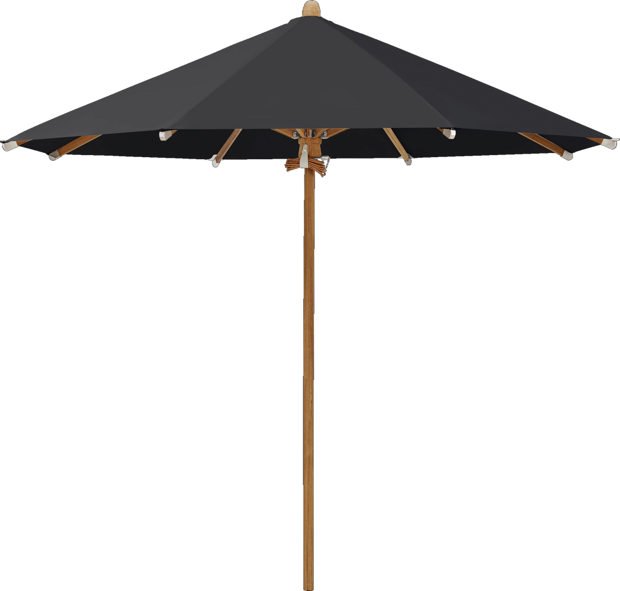 Glatz Parasol TEAKWOOD rond Cat.5 615 Black
