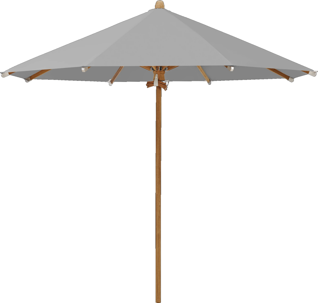 Glatz Parasol TEAKWOOD rond Cat.5 652 Silver