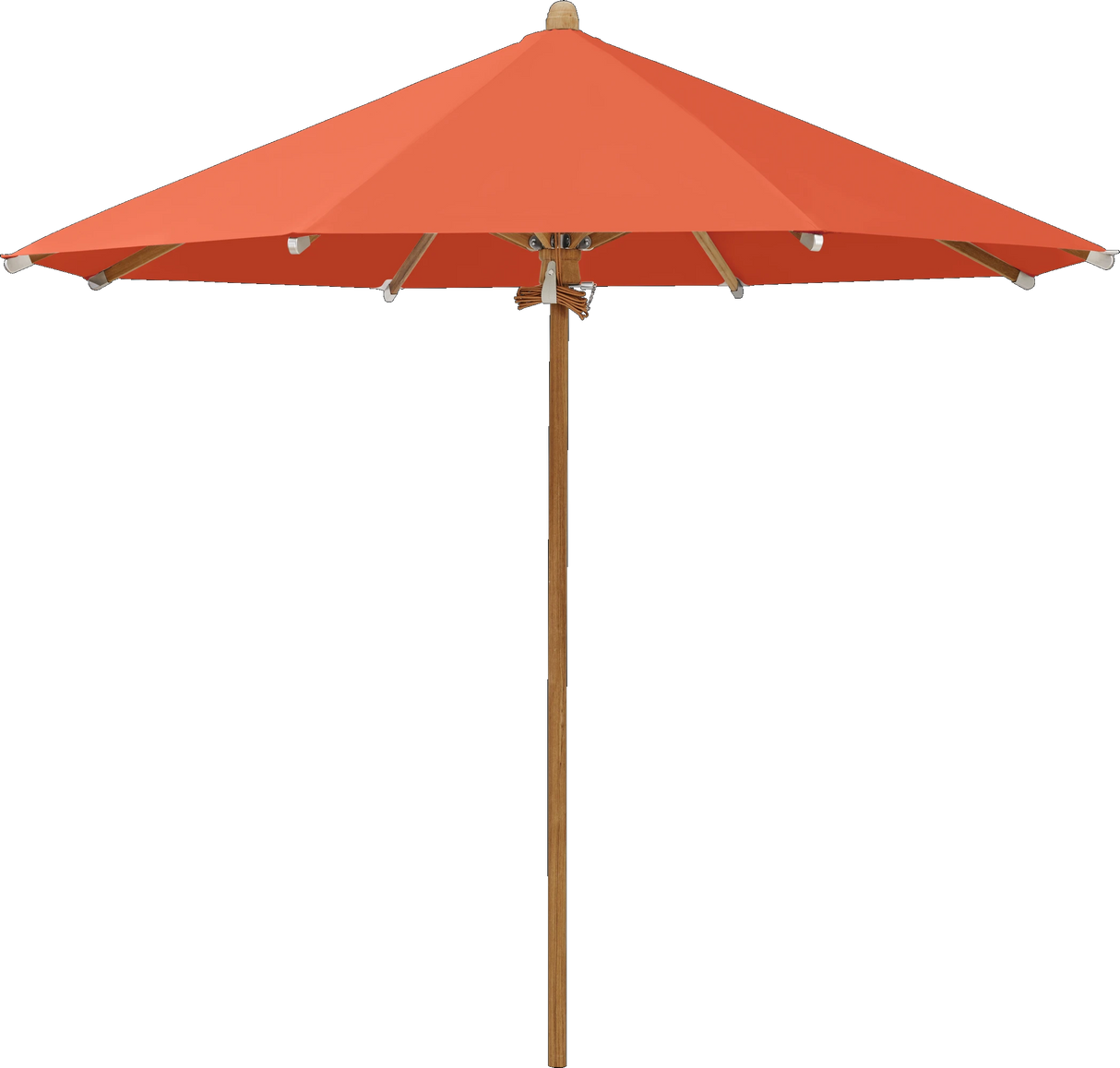 Glatz Parasol TEAKWOOD rond Cat.5 660 Papaya
