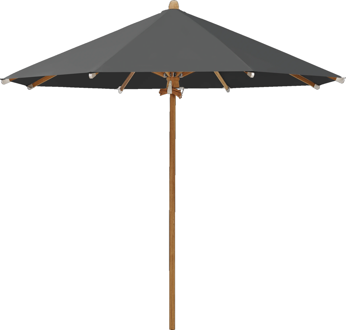 Glatz Parasol TEAKWOOD rond Cat.5 669 Carbone