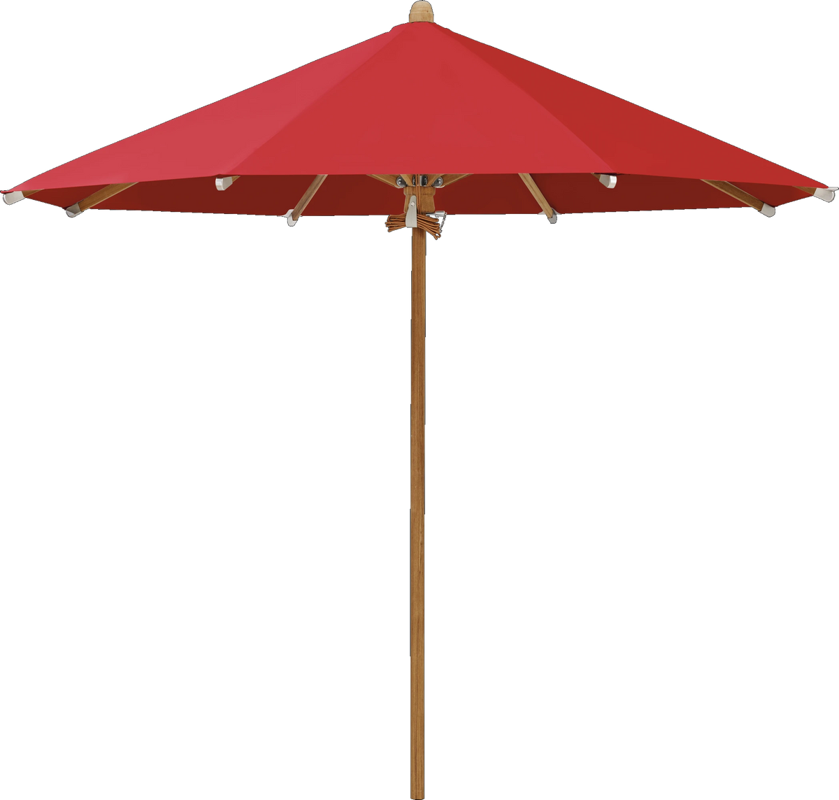 Glatz Parasol TEAKWOOD rond Cat.5 801 Campari