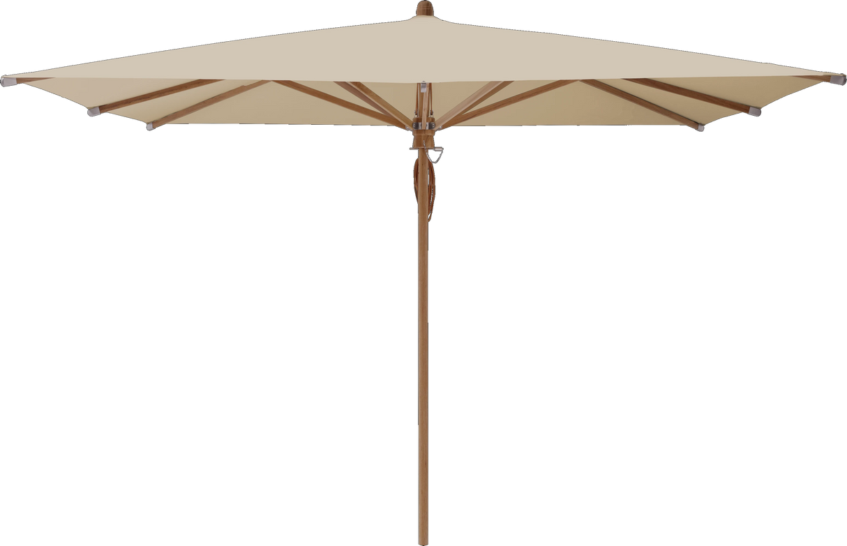 Glatz Parasol TEAKWOOD carre Qualite 4 422 Cream