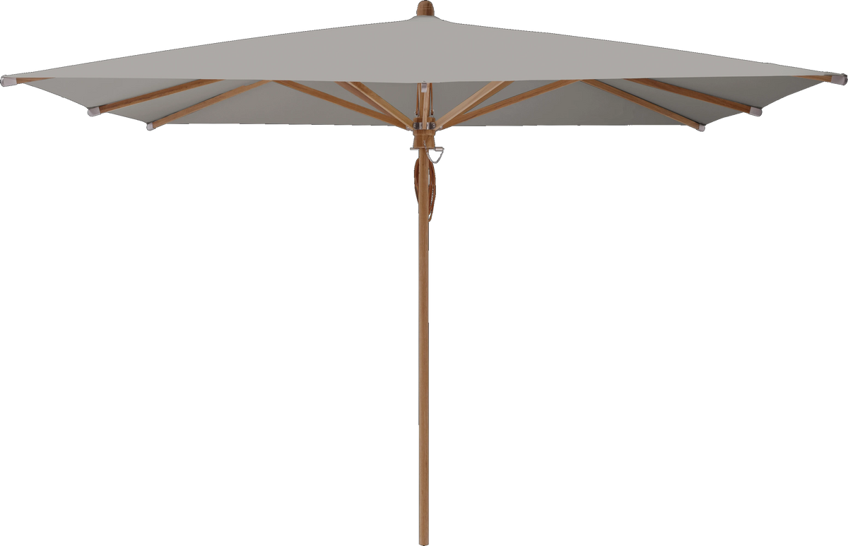 Glatz Parasol TEAKWOOD carre Cat.5 558 Steel