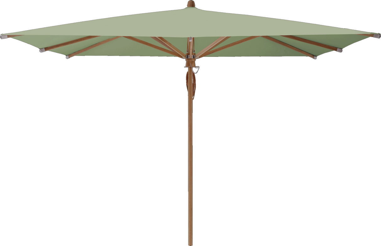 Glatz Parasol TEAKWOOD carre Cat.5 579 Pistachio