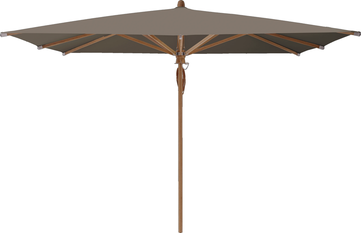 Glatz Parasol TEAKWOOD carre Cat.5 611 Sandstone