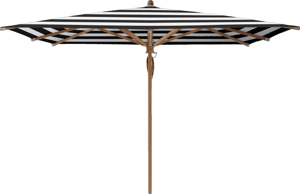 Glatz Parasol TEAKWOOD carre Cat.5 810 Black Stripe