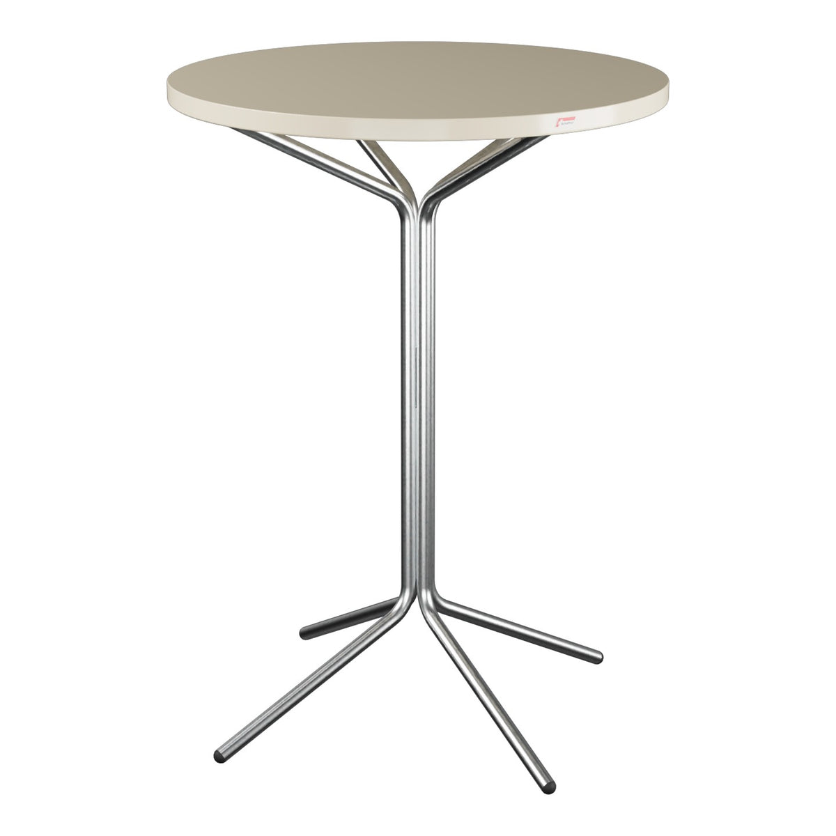 Schaffner PIX Table haute bistrot Ø80cm H:110cm – Sable Pastel 15 / Galvanisé à chaud 02