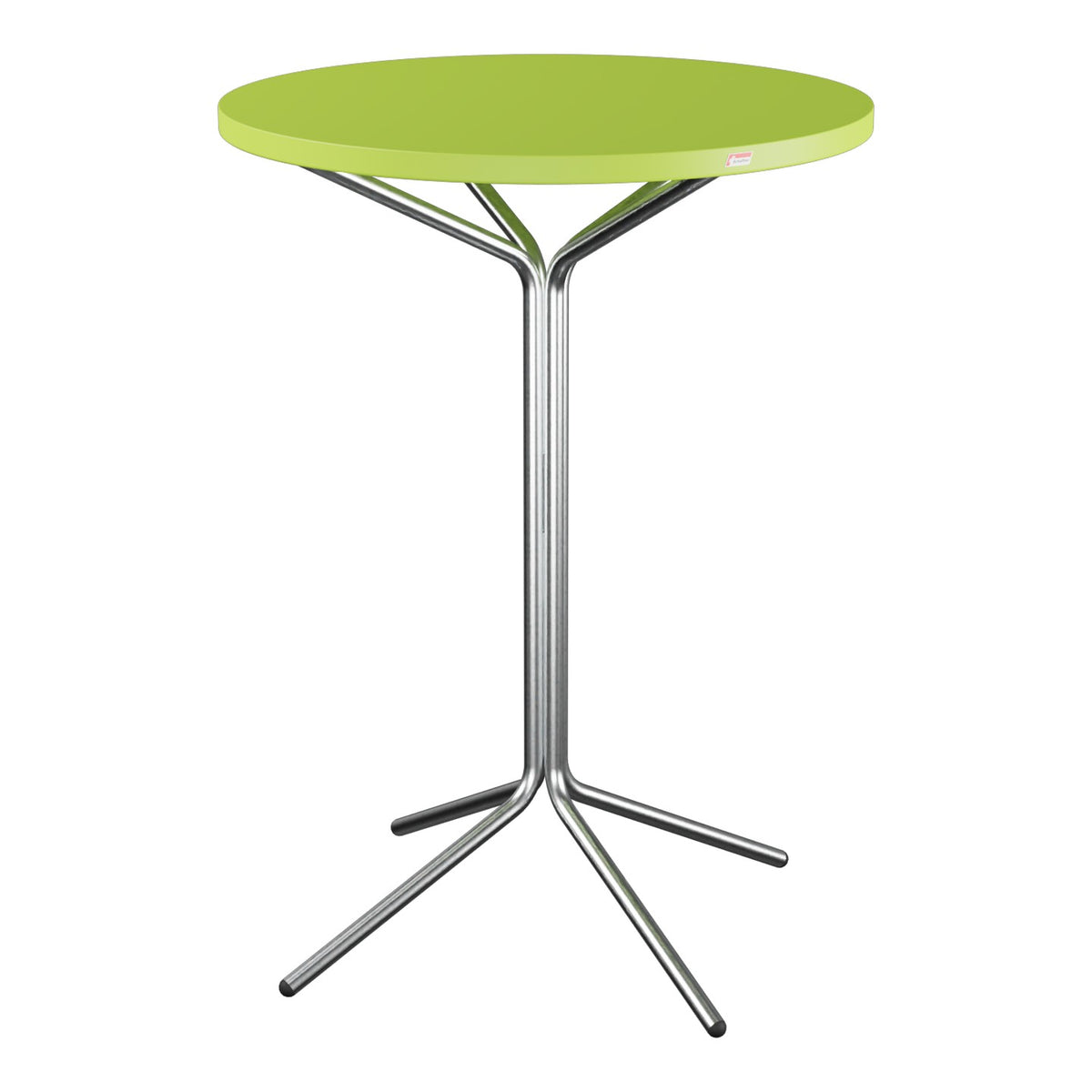 Schaffner PIX Table haute bistrot Ø80cm H:110cm – Vert Clair 63 / Galvanisé à chaud 02