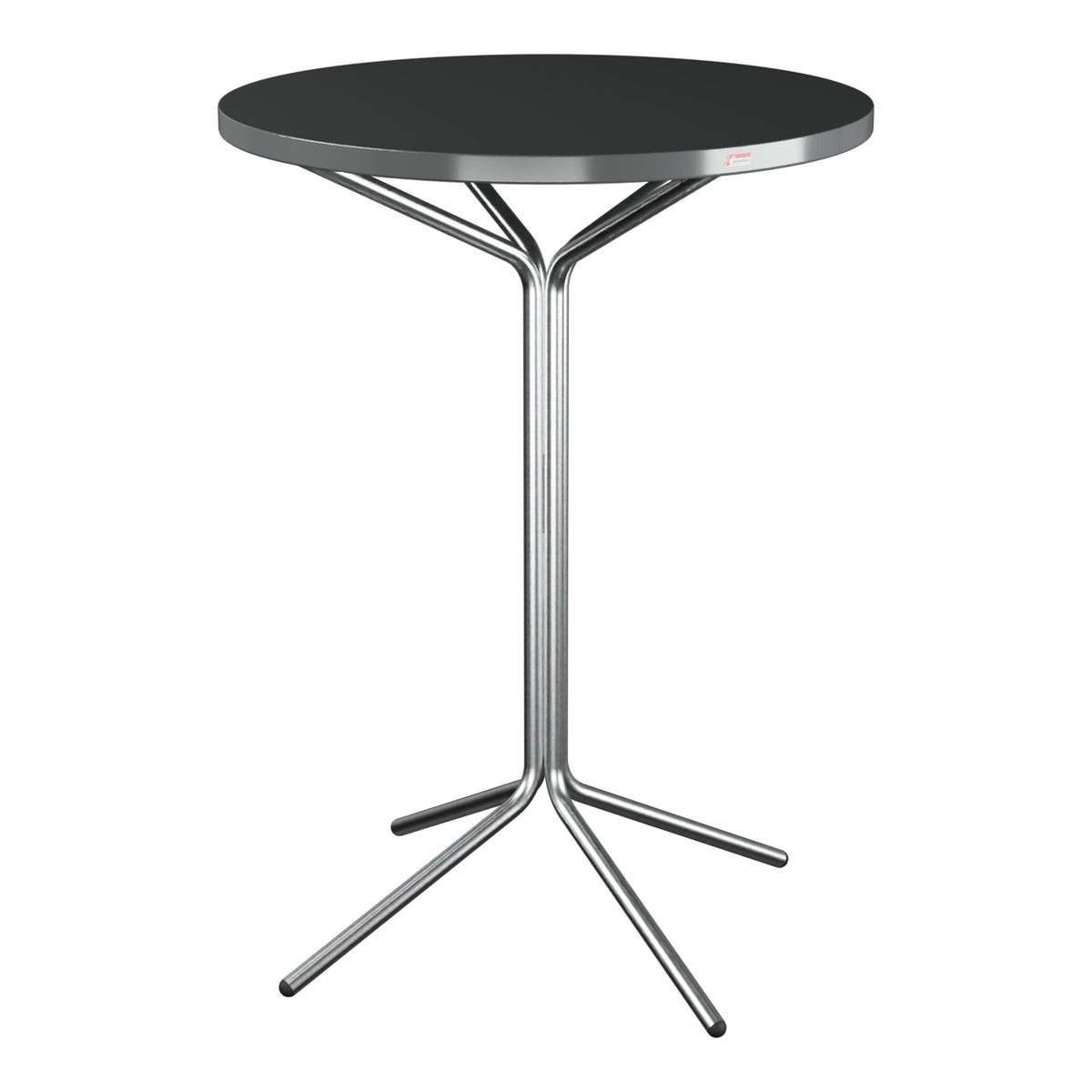 Schaffner PIX Table haute bistrot Ø80cm H:110cm – Graphite 73 / Galvanisé à chaud 02