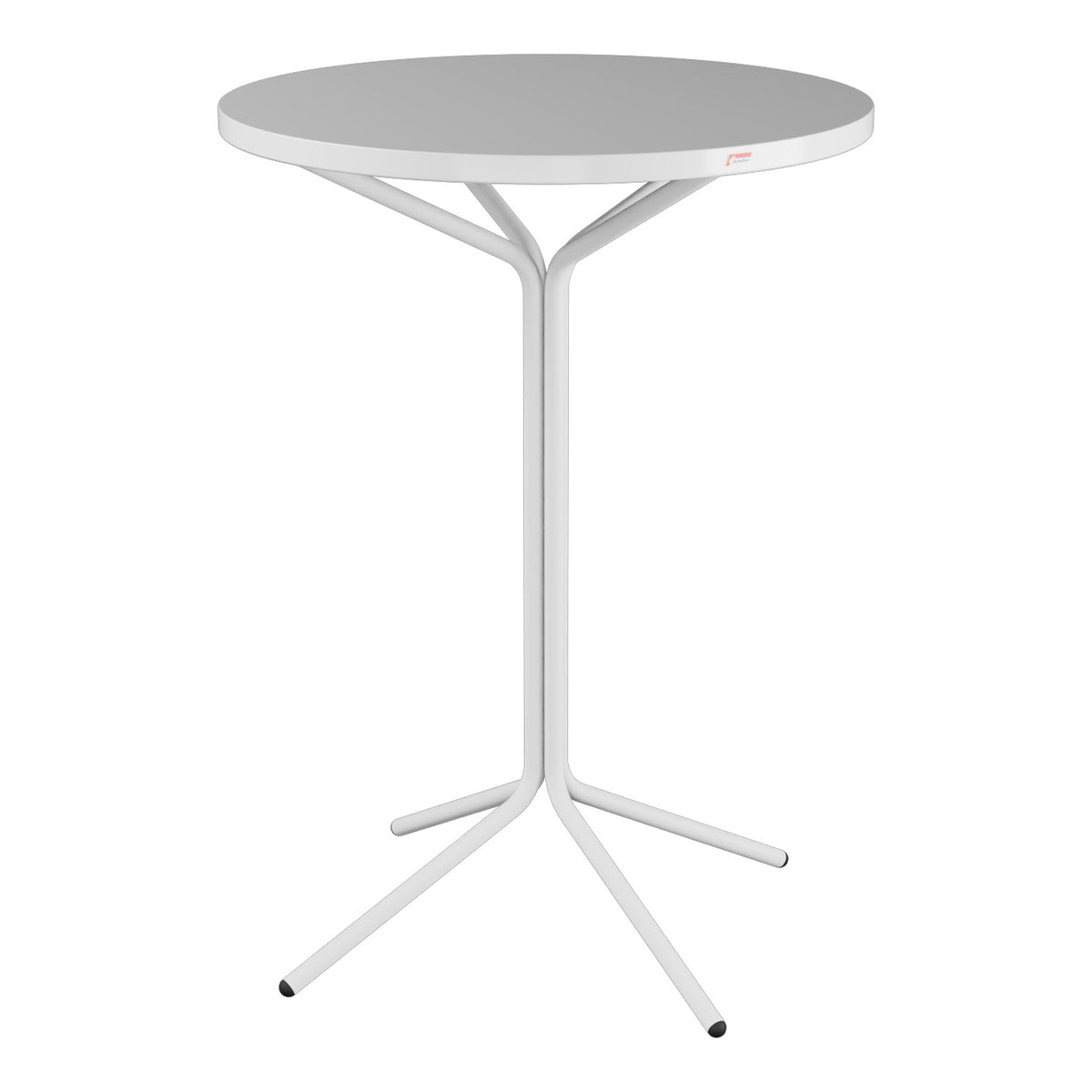 Schaffner PIX Table haute bistrot Ø80cm H:110cm – Blanc 90 / Blanc 90