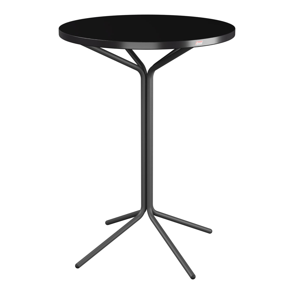 Schaffner PIX Table haute bistrot Ø80cm H:110cm – Noir 91 / Noir 91