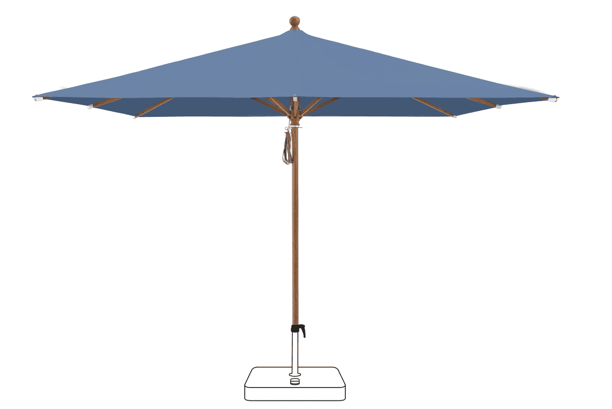 Glatz Parasol PIAZZA carre Qualite 4 418 Cobalt