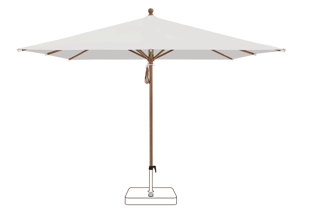 Glatz Parasol PIAZZA carre Cat.5 556 Alabaster