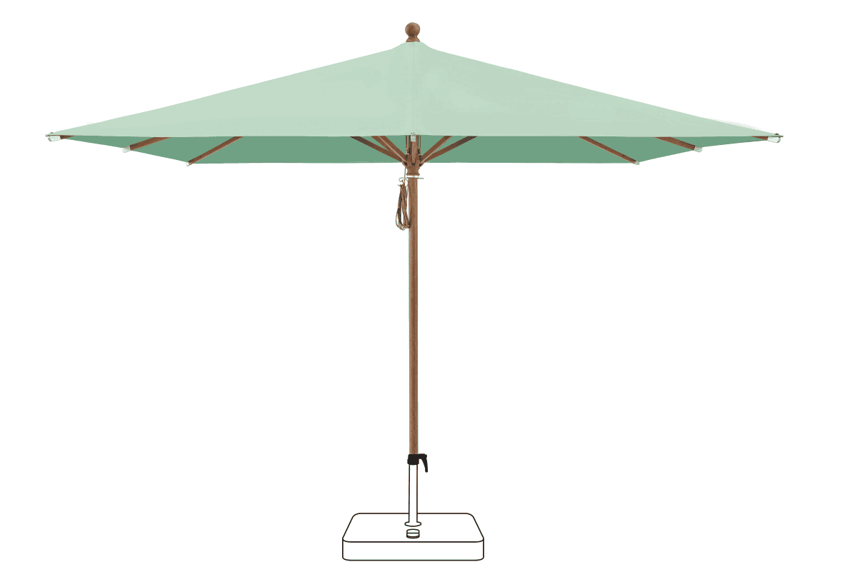 Glatz Parasol PIAZZA carre Cat.5 581 Jade