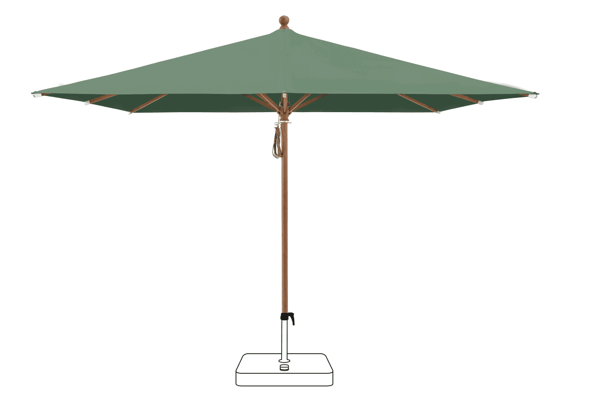 Glatz Parasol PIAZZA carre Cat.5 677 Nile