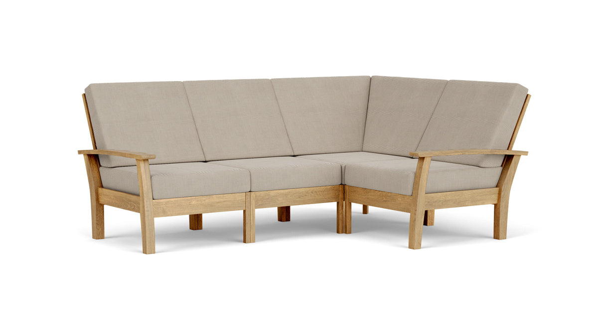 Barlow Tyrie Haven Module lounge d'angle avec coussins Stone 3988
