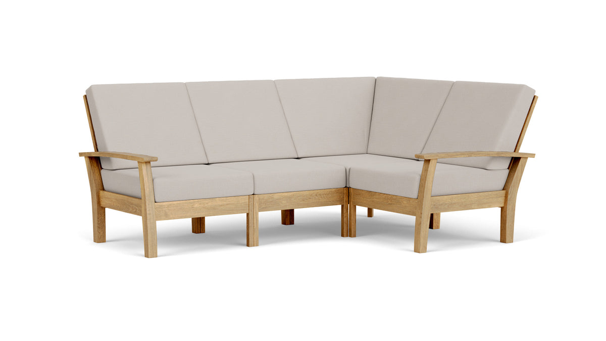 Barlow Tyrie Haven Module lounge d'angle avec coussins Chalk 10152