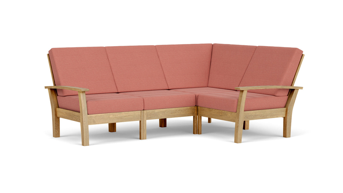 Barlow Tyrie Haven Module lounge d'angle avec coussins Natte Flamingo 10234