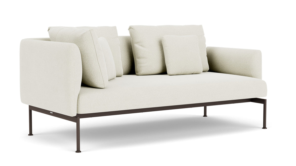 Barlow Tyrie Layout Deep Seating Double Corner Seat + Low Arm - avec coussins Armature Forge Grey Marble 3966
