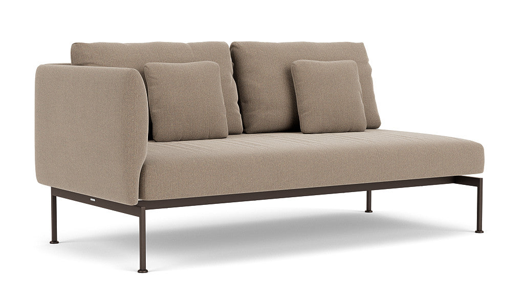 Barlow Tyrie Layout Deep Seating Double Seat - One High Arm Layout Double Seat - One High Arm - with cushions