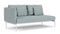 Barlow Tyrie Layout Deep Seating Double Seat - One High Arm Layout Double Seat - One High Arm - avec coussins