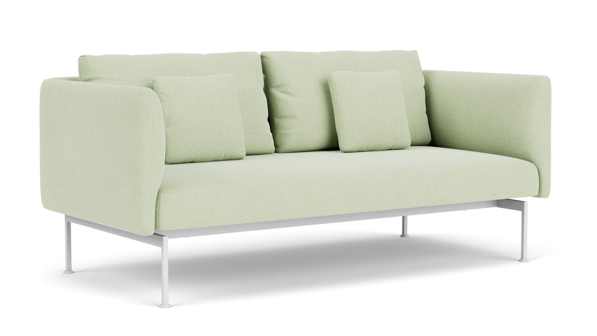 Barlow Tyrie Layout Deep Seating Double Seat - High Arms - Double seat et back with High Arms - avec coussins Armature Arctic White Mint 3967
