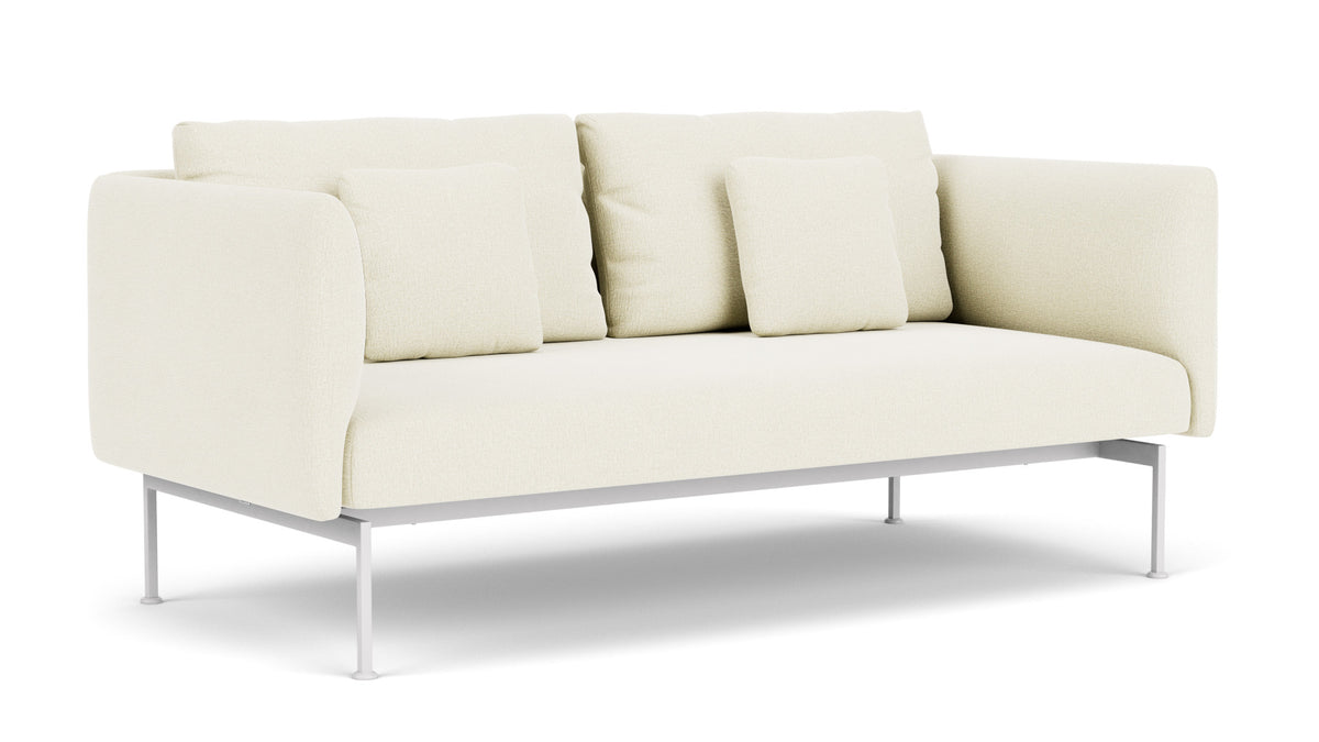 Barlow Tyrie Layout Deep Seating Double Seat - High Arms - Double seat et back with High Arms - avec coussins Armature Arctic White Natural 5404