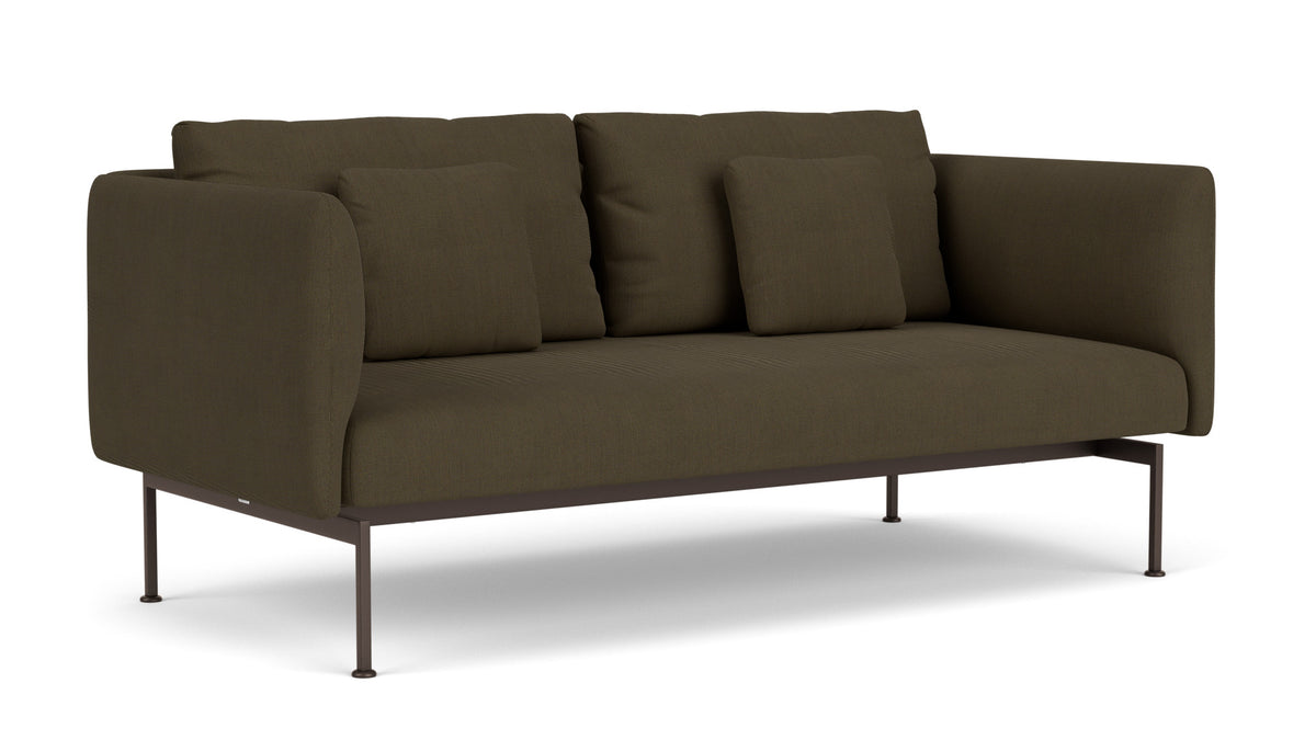 Barlow Tyrie Layout Deep Seating Double Seat - High Arms - Double seat et back with High Arms - avec coussins Armature Forge Grey Charcoal 3705