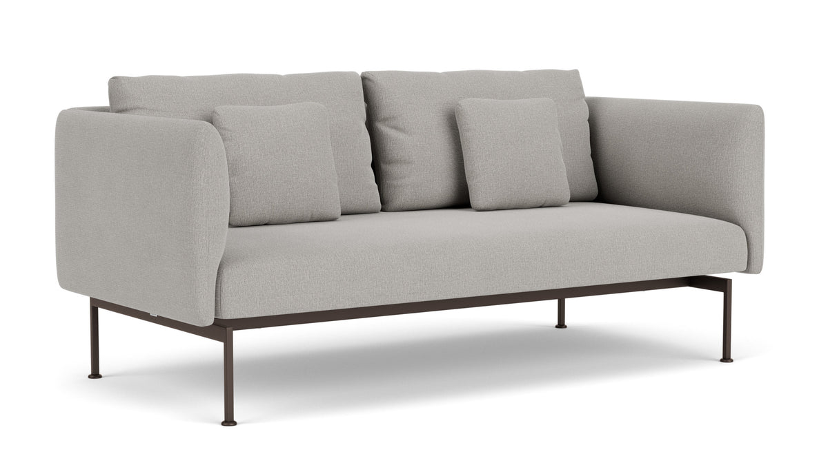Barlow Tyrie Layout Deep Seating Double Seat - High Arms - Double seat et back with High Arms - avec coussins Armature Forge Grey Lead Chine 3756