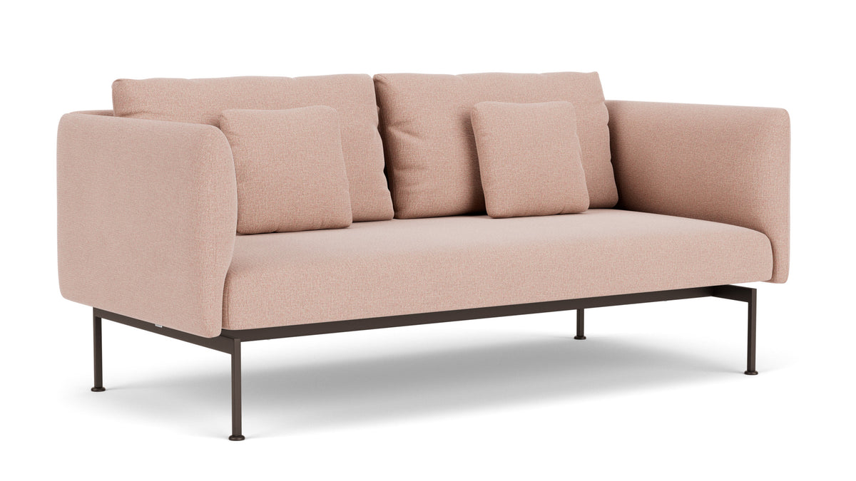 Barlow Tyrie Layout Deep Seating Double Seat - High Arms - Double seat et back with High Arms - avec coussins Armature Forge Grey Blush 3965