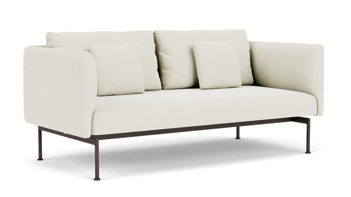 Barlow Tyrie Layout Deep Seating Double Seat - High Arms - Double seat et back with High Arms - avec coussins Armature Forge Grey Marble 3966
