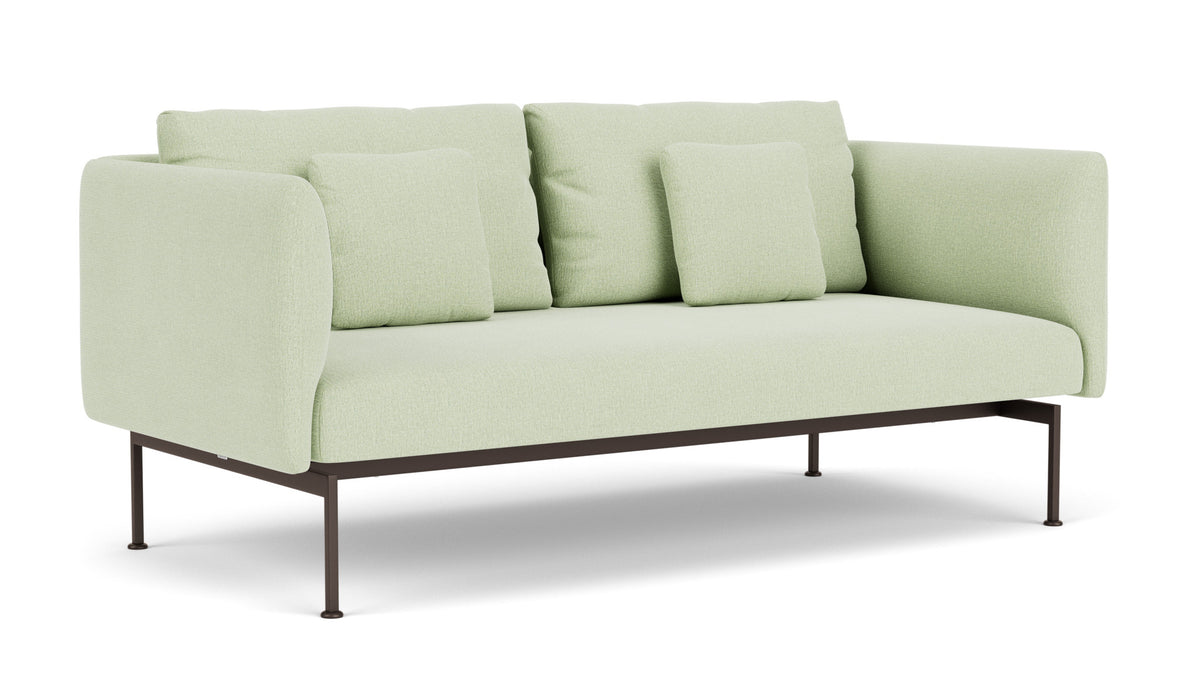 Barlow Tyrie Layout Deep Seating Double Seat - High Arms - Double seat et back with High Arms - avec coussins Armature Forge Grey Mint 3967