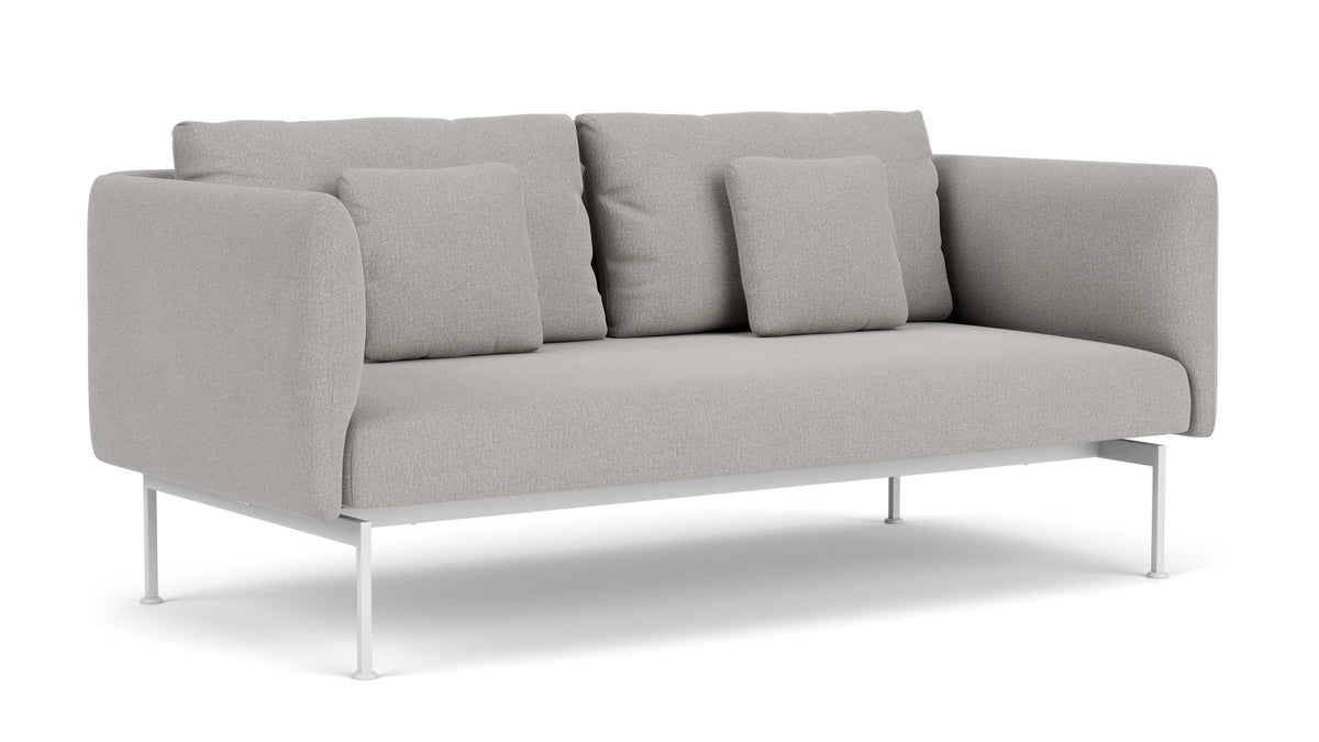 Barlow Tyrie Layout Deep Seating Double Seat - High Arms - Double seat et back with High Arms - avec coussins Armature Arctic White Lead Chine 3756