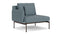 Barlow Tyrie Layout Deep Seating Single Seat - One Arm - avec coussins