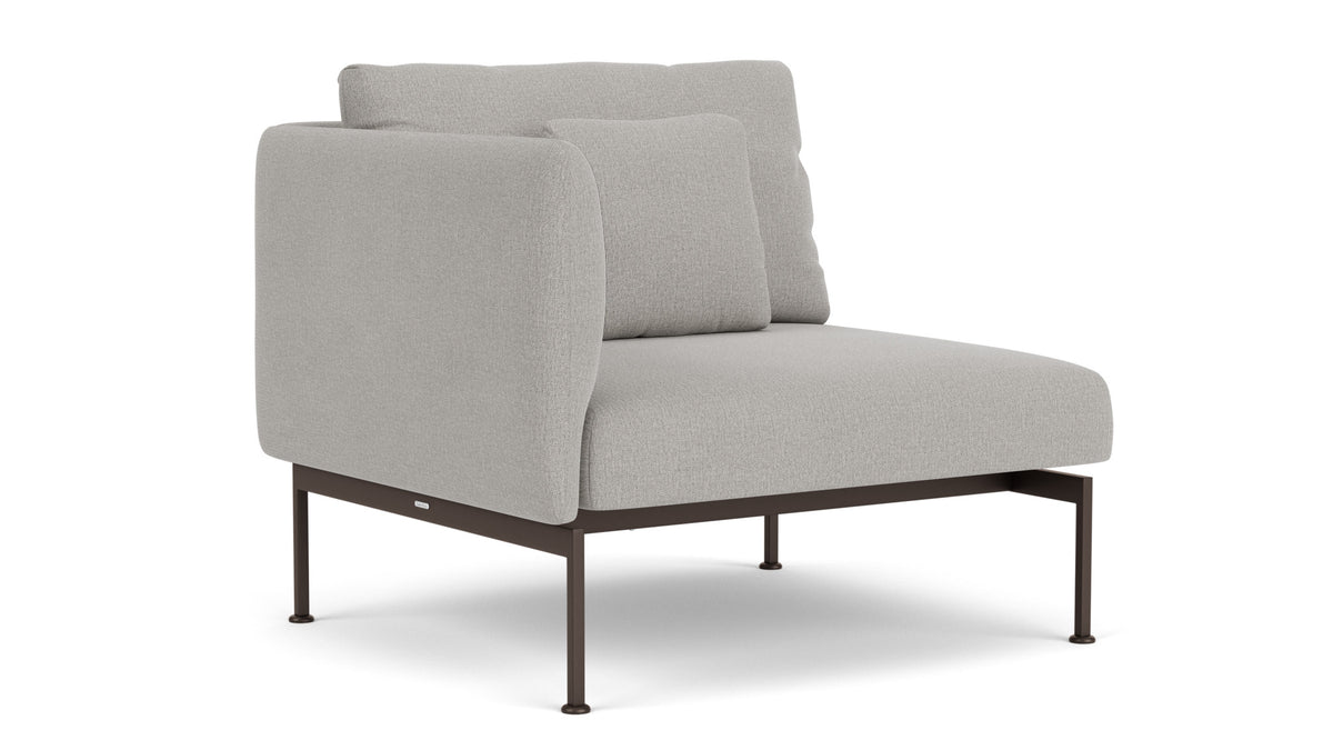 Barlow Tyrie Layout Deep Seating Single Seat - One High Arm - avec coussins Armature Forge Grey Lead Chine 3756